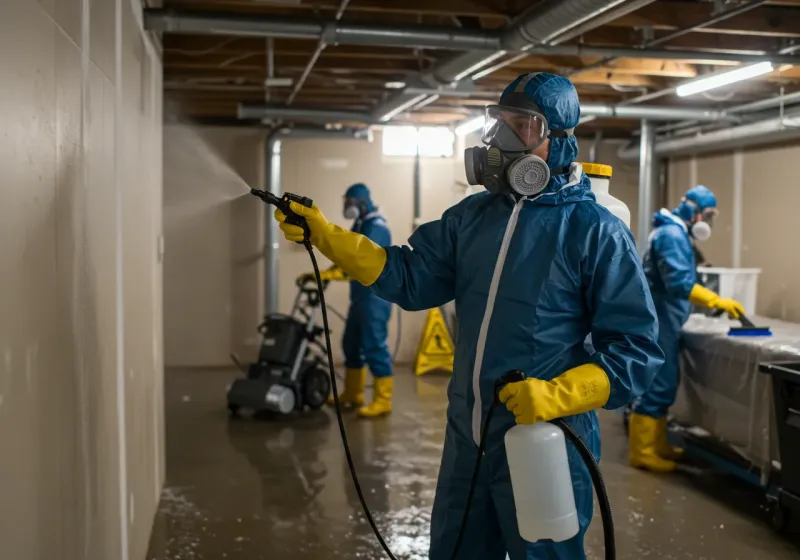 Basement Sanitization and Antimicrobial Treatment process in Westworth, TX