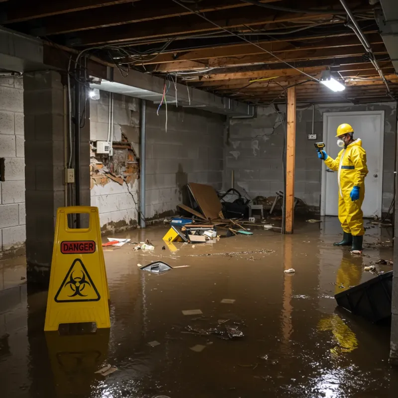 Flooded Basement Electrical Hazard in Westworth, TX Property